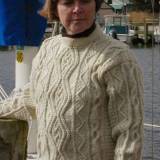 Cabled-Aran Cabled Aran design. The Aran Islands, lying off the west coast of Ireland originally produced this style of sweater. The high quality wool in all these sweaters retains its natural lanolin making it perfect for rugged outdoor garments. Size 38 

