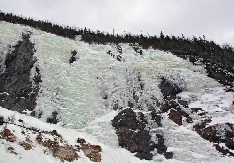 Icefall-1 Ice fall near Marble Mtn.